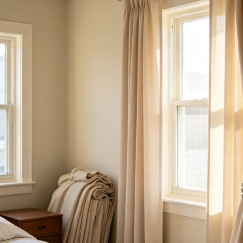 Curtain Replacement Service for Living Room and Multiple Bedrooms
