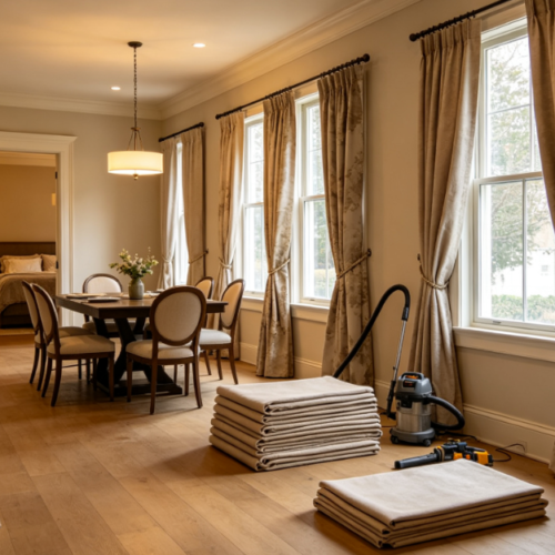 Multi-Area Curtain Replacement Service For Large Residences
