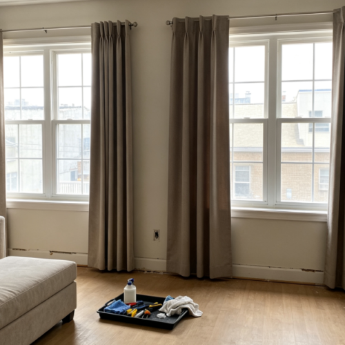 On-Site Curtain Replacement Service for Master Bedroom and Living Room